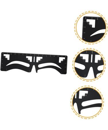 WOONEKY Metal Stencils Eyebrow Design Eyebrow Card Precision Eyebrow Ruler Template Eyebrow Stencil Scale Eyebrow Shape - Buy Online on SooperMarket.com