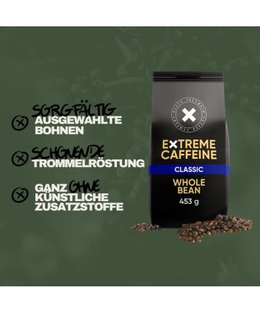 Black Insomnia Coffee Beans - Extra Strong 1105mg Caffeine 100% Robusta Espresso - Classic Medium Roast 453g (1 Pack) - Strongest Coffee in the World - Buy Online on SooperMarket.com