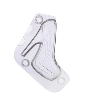 Milisten Chocolate Mold Shoes for Women Heels Clear Stripper Heels for Women Silicone Mold Cake Baking Wedding Cake Decoration High Heels Decor Mold Plastic 3D Stiletto Muffin