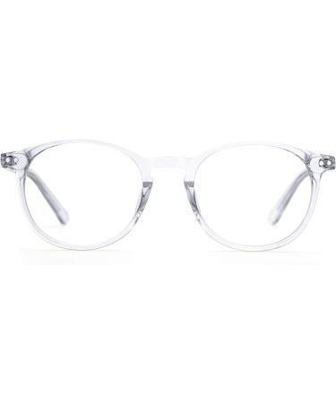 ZENOTTIC Vintage Round Glasses Frame - Retro Clear Lens Nerd Glasses for Women & Men | C4 Transparent - Buy Online on SooperMarket.com