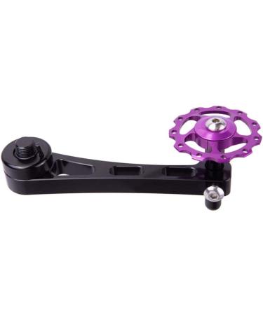 Aluminum Alloy Bike Chain Adjuster Converter | Single Speed Rear Derailleur Tensioner - Black - Buy Online on SooperMarket.com