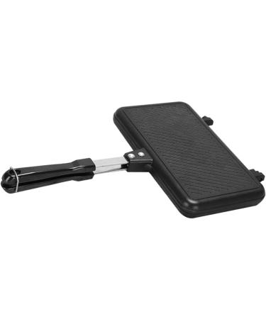 MAGICLULU 2pcs Sandwich Pan Cooking Steak Pan Sandwich Toaster Frying Pan Divided Breakfast Pan Breakfast Sandwich Maker Square Flat Cooking Pan Mini Candy Pans Aluminum Pancake Pan Portable 35.5X24X3CMx2pcs Blackx2pcs - Buy Online on SooperMarket.com
