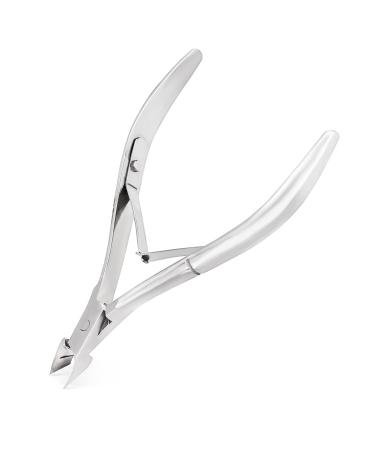 Cuticle Trimmer Cuticle Nippers Professional Stainless Steel Cuticle Cutter Cuticle Clippers Cuticle Remover Pedicure Manicure Tools for Fingernails and Toenails(Silver)