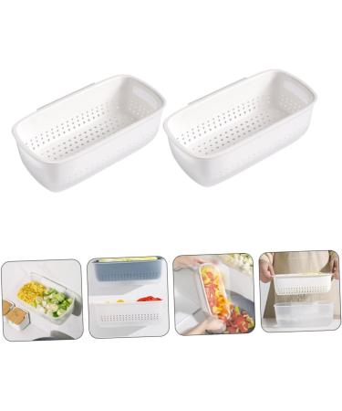 Zerodeko 2pcs Double Layer Drainer Basket Filter Basket Color Contrast - Buy Online on SooperMarket.com