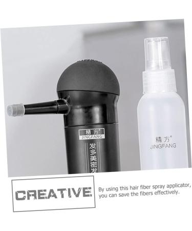 FOYTOKI 2 Pcs Silicone Nozzle Durable Sprayer Hair Colouring Powder Sprayer Spray Tool Plastic Abs Black - Buy Online on SooperMarket.com