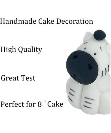 Personalised Zebra Cake Topper - Edible Jungle Animal Birthday Decoration with an Edible Glue - Baby Shower Party Supplies - Buy Online on SooperMarket.com