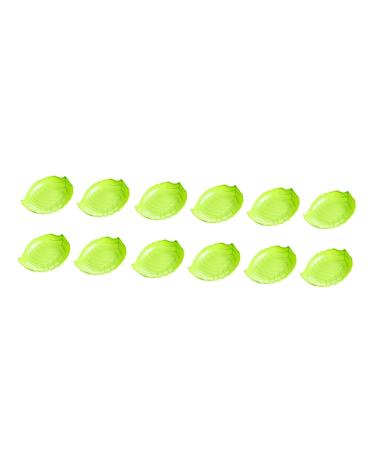 ABOOFAN 24 Pcs Leaf Shaped Fruit Bowl Plate Banquet Coffee Table re-usable