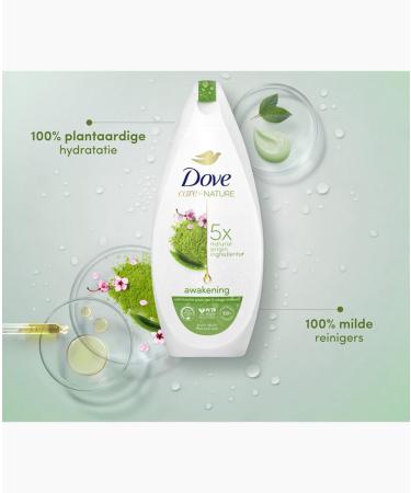 Unilever Dove Care By Nature Awakening Shower Gel - Green Tea & Flowers Extract Hydrating Body Wash with Natural Ingredients | 400ml - Buy Online on SooperMarket.com