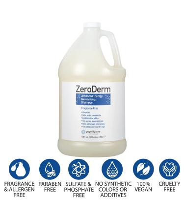 Ginger Lily Farms Botanicals ZeroDerm Advanced Therapy Moisturizing Shampoo - 1 Gallon (128 Fl. Oz.), Vegan, Cruelty-Free, Fragrance-Free - Buy Online on SooperMarket.com