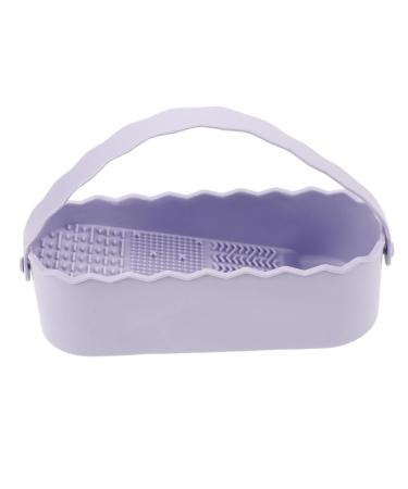 NOLITOY 3 1 Makeup Brush Cleaning Box Art Brush Cleaner Tool Makeup Brush Cleaning Cup Makeup Brush Cleaner Electric Cleaning Brush Make up Brushes Salon Brush Cleaner Lavender