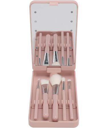 Huairdum Makeup Brush Set with Mirror LED Makeup Brush Box with Mirror for Home for Travel - Buy Online on SooperMarket.com