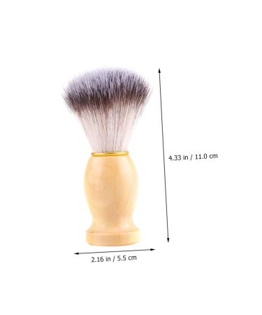 Buy NOLITOY Wooden Shaving Brush for Men - Soft Hair Beard Brush with PBT Wooden Handle | International Shipping Available - Buy Online on SooperMarket.com