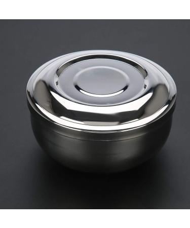 Sleek Stainless Steel Shaving Soap Bowl - Ideal for Business Beards | Universal Size & Modern Design - Buy Online on SooperMarket.com