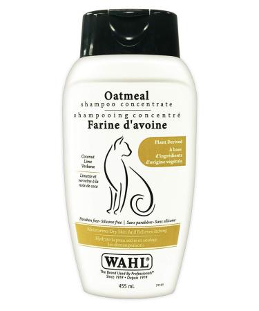 Wahl Canada Cat Oatmeal Shampoo Helps Soothe Dry Itchy Irritated Skin While Reducing Shedding Leaving a Healthy Coat Cat Shampoo Plant Derived Paraben Free 455ml - Model 58346