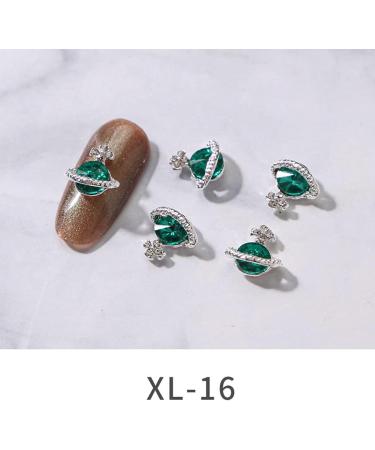 Fancy Multi-Color Nail For Color Stone Alloy Planet Design Decoration 3D Alloy Deco Nail Art Planet - Buy Online on SooperMarket.com