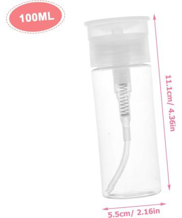 PLAFOPE 1 Set Nail Polish Remover Bottle Travel Empty Pump Bottle Empty Bottle Push down Pump Bottle Travel Bottle Liquid Press Pumping Makeup Remover Bottle White Pp - Buy Online on SooperMarket.com