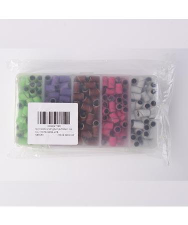 Buy 300 Pcs Nail Drill Sanding Bands - 5 Color Coarse to Fine Grits for Acrylic Nails Includes 2 Drill Bits | Professional Manicure & Pedicure Supplies - Buy Online on SooperMarket.com