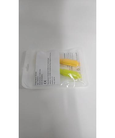 CLdy Baby Biting Toys - BPA-Free Silicone Teething Rings & Toothbrushes for Babies 3+ Months - Stimulate & Massage Gums (Yellow-Green 2 Pieces) - Buy Online on SooperMarket.com