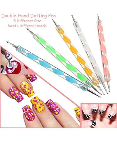 COMIART Ball Stylus Dotting Tool Set for Clay Sculpting & Nail Art - Embossing Pattern Included - Buy Online on SooperMarket.com