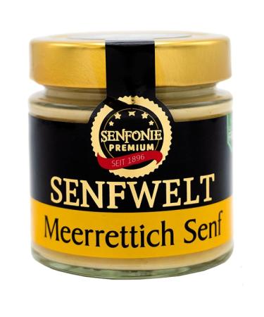 Altenburger Original Senfonie Premium horserettish mustard 180 ml spicy-shharf mustard enjoyment suitable for hearty dishes also suitable as a dip