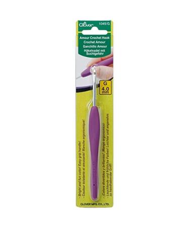 Clover Amour Crochet Hook: 4.0mm, 4.00mm, Multicoloured