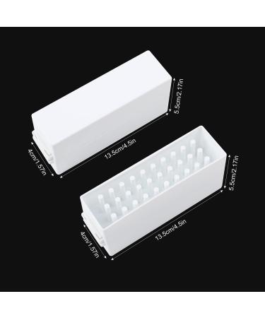 30 Holes Nail Drill Holder Nail Grinding Head Storage Box Nail Cutter Bit Holder Nail Cutter Bit Storage Box for Nail Cutter Attachment Bit Dustproof - Buy Online on SooperMarket.com