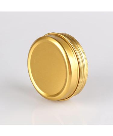 Buy Basic Packing 24 Pieces 60ml Gold Aluminum Jars with Screw Caps - Ideal for Cosmetics & DIY Projects - Buy Online on SooperMarket.com