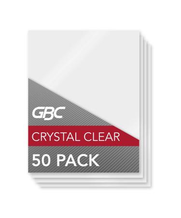 GBC Laminating Sheets, Thermal Laminating Pouches Letter Size, 10mil, HeatSeal Crystal Clear, 50 Pack (3200405) Letter 10mil