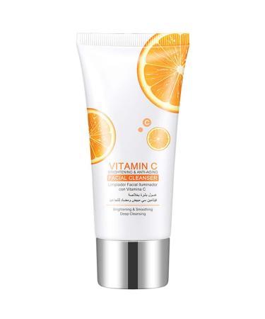 Vitamin C Cleanser for Face Brightening Hydrating Facial Cleansing Face Wash Gentle Face Cleanser for Dry & Sensitive Skin Moisturising Cleanser with Vitamin C to Enhance Skin Natural Radiance Vitamin C Facial Cleanser