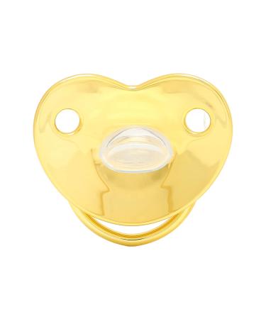 Sungooyue Gold Schnuller | Curved Silicone Pacifier for 6-18 Months | Safe & Stylish Baby Pacifier with Bling Clip - Buy Online on SooperMarket.com