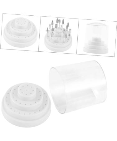 POPETPOP 1pc 48 Nails Drill Bits Nail Display Stand Nail Grinding Head Nail Drill Bits Holder Nail Drill Bits Stand Nail Drill Bit Container Nail Bit Holder White Organizer Manicure Size 1 White - Buy Online on SooperMarket.com