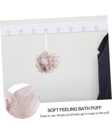 3pcs Bath Ball Shower Poufs - Mesh Bubble Maker Scrubber | International Shipping - Buy Online on SooperMarket.com