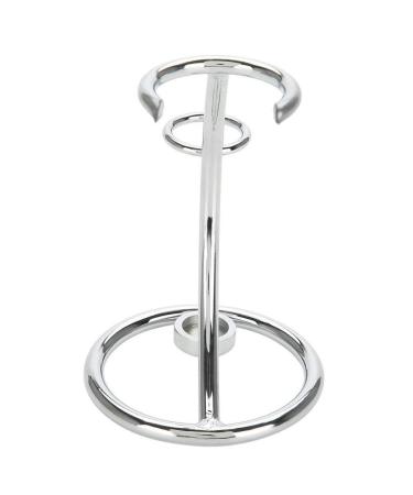 Premium Silver Stainless Steel Razor Holder Stand - Men's Shaving Brush & Razor Organizer Kit - Buy Online on SooperMarket.com