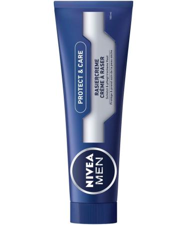 NIVEA MEN Protect & Care Shaving Cream - Gentle Shave with Creamy Foam, 100ml - Buy Online on SooperMarket.com