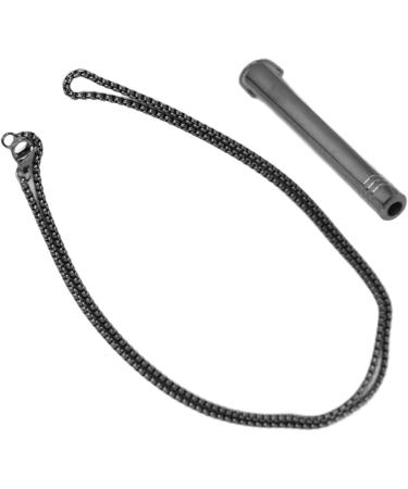 Breathing Exercises Necklace Increase Lung Volume Stress Relief Mindful Necklace for Daily Wear (Black) - Buy Online on SooperMarket.com
