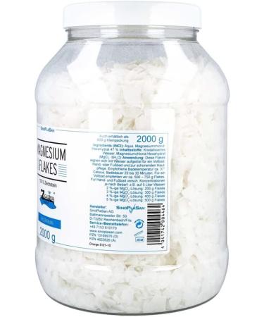Buy 100% Zechstein Magnesium Flakes 2000g | Premium Bath Soak for International Shipping - Buy Online on SooperMarket.com