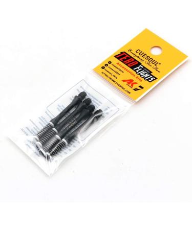 CUESOUL TERO AK7 Slim Dart Shafts Set of 3 - Black, Shaft Length 40mm - for Steel Tip and Soft Tip Darts - Buy Online on SooperMarket.com