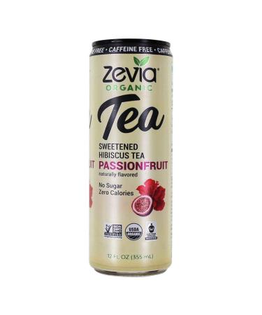 Zevia Organic Caffeine-Free Hibiscus Passionfruit Tea - 12 Fl Oz - Buy Online on SooperMarket.com