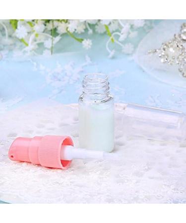 6 Pack Empty 10ml Plastic Pump Bottles Cream Shampoo Lotion Pump Bottle Refillable Sample Travel Bottles Toiletries Liquid Container Jar Pot Vial for Cosmetic Make-up (Transparent) - Buy Online on SooperMarket.com