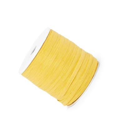 Yellow Paper Raffia Ribbon - 1/4 ''x 100 yd - DIY Home Projects - Gift Packaging - Party Decor - Natural Farms