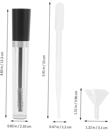 Healvian 2 Sets Makeup Kit Clear Mascara Empty Mascara Tube with Eyelash Wand Black - Buy Online on SooperMarket.com