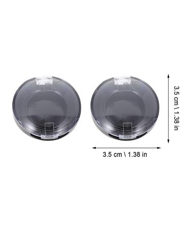 KALLORY 8pcs Makeup Blush & Eyeshadow Containers Set for Women - Empty Storage Box Pallet in Black - Buy Online on SooperMarket.com
