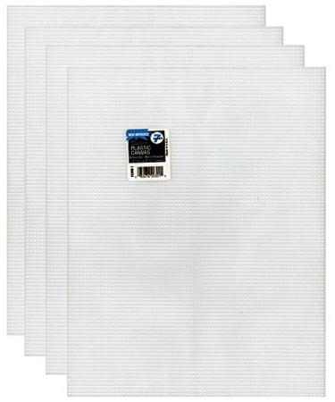 4-Pack of Darice Mesh Plastic Canvas - Clear - 10.5 x 13.5