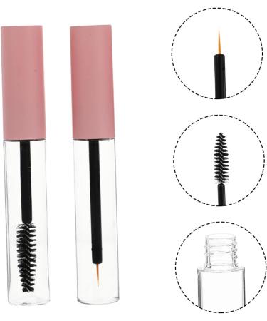 BELLIFFY 4pcs Eyeliner Stick Eyelash Cream Mini Containers Clear Eyelash Mascara Lip Balm Wand The Pet 1 g (Pack of 1) Pink - Buy Online on SooperMarket.com