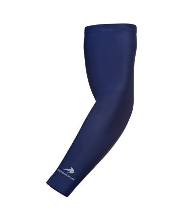 CompressionZ Compression Arm Sleeves for Men & Women UV Protection Elbow Sleeve Navy 1p XL