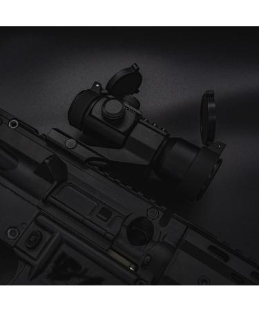 FalconOptics Airsoft Scope 1x30mm Red Dot Sight with Quick-Flip Lens Covers - Black Aluminum Picatinny Sight - Buy Online on SooperMarket.com