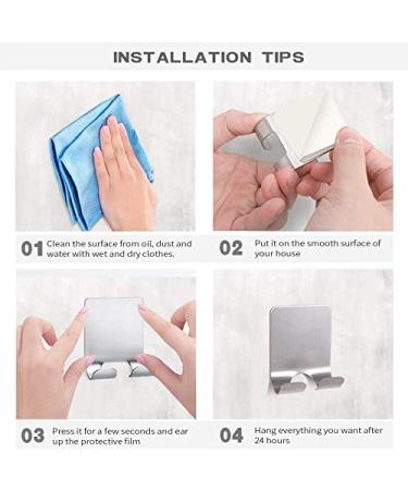 Yilin 2 Pack Razor Hanger Stand - Self Adhesive Stainless Steel Utility Holder for Heavy Duty Storage - Buy Online on SooperMarket.com