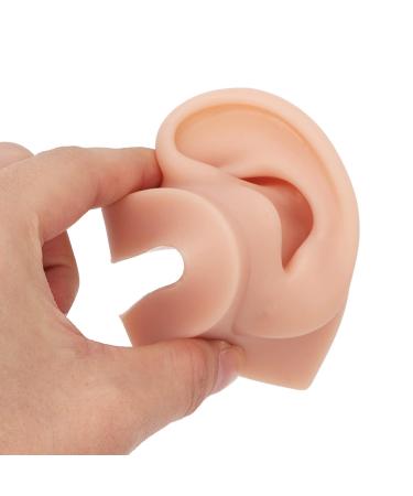 Soft Silicone Ear Model 1 Pair | Stretchable for Teaching & Medical Training | Medium Skin Tone - Buy Online on SooperMarket.com