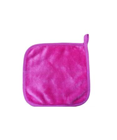 Dajidafu 10 Pieces Face Cleaning Cloth Reusable Washable Replacement Solid Color Hanging Girls Makeup Cosmetic Remover Pad Rose Red