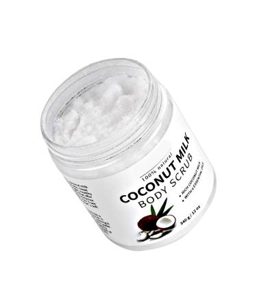Buy Coconut Milk Body Scrub & Peeling Cream | 340g Moisturizer & Brightening Gel - International Shipping Available - Buy Online on SooperMarket.com